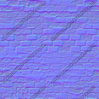 seamless wall bricks normal map 0003